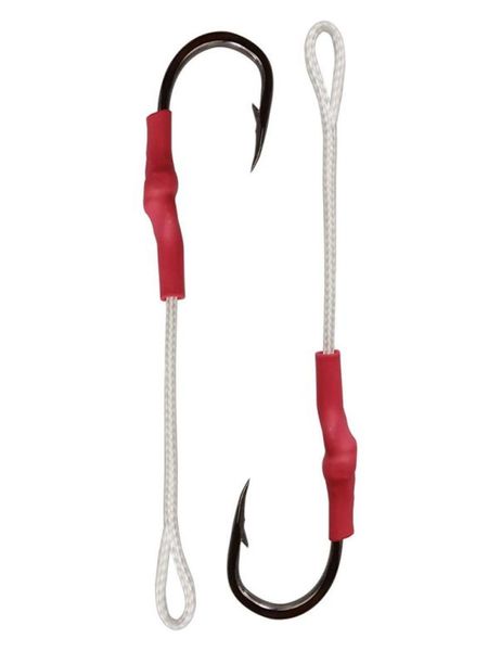 

50pcs 10827 jig assist fishing hooks jigging assist bait fishing hook with pe line size 101006494966