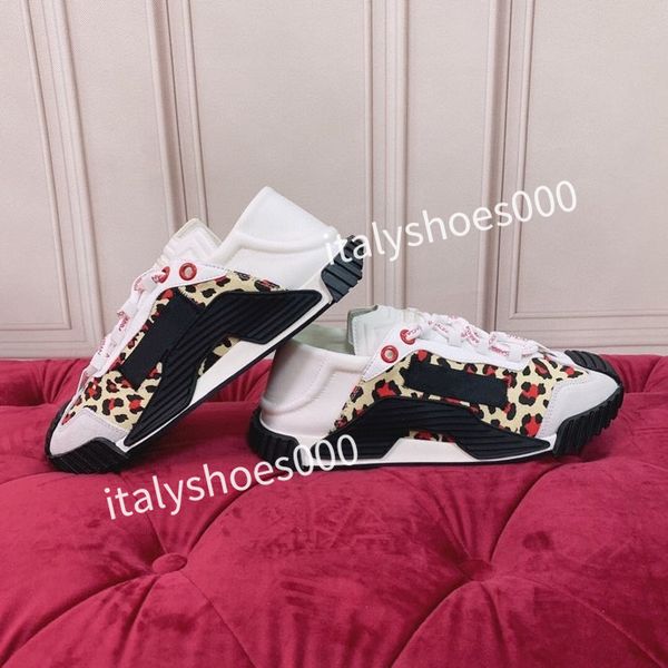 

new luxury designer women fashion sneakers lace up popular flat casual men spring autumn walking shoes white, Black