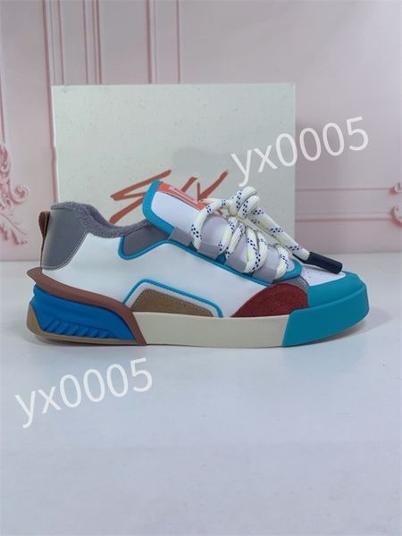 

new designer flat sneaker trainer casual shoes leather white letter overlays fashion platform men womens low sneakers, Black