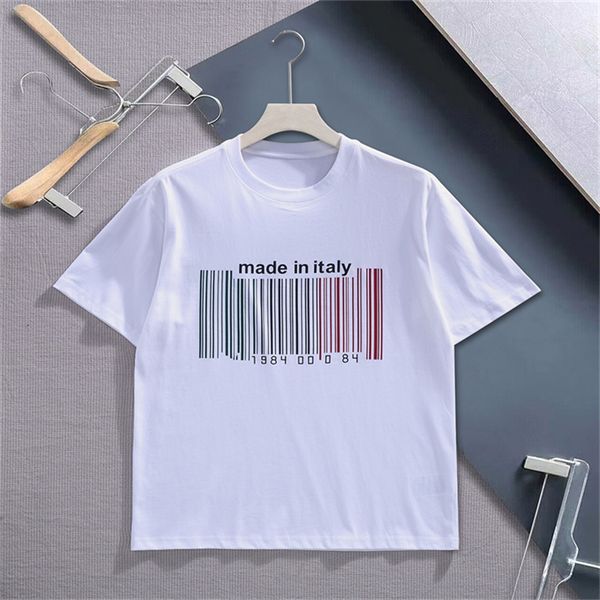 

men's t-shirt men's designer tide high-end cotton printed geometric pattern short sleeve fried street hip-hop shirt size m-xxxl a2, White;black