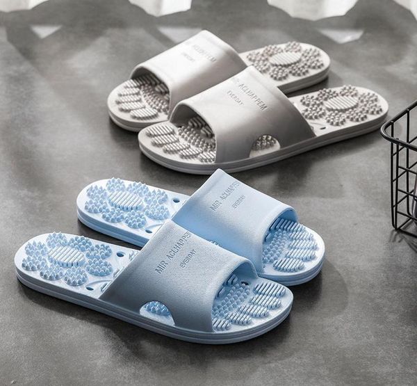 

slippers 2021 summer flat slides men and women massage indoor floor home anti skid flip flops lovers shoes casual beach sandals1928916, Black