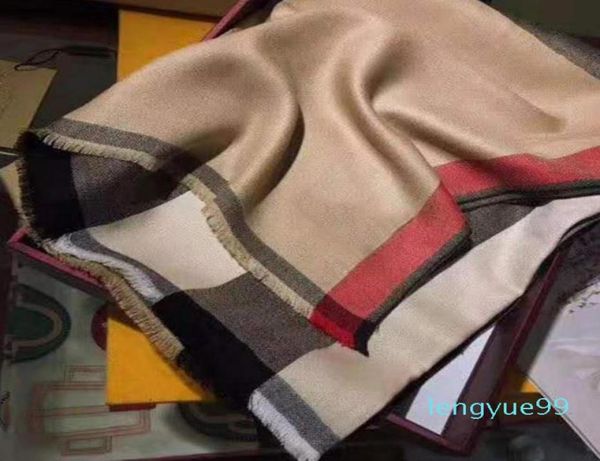 

new classic british plaid cotton ladies women cashmere scarf for women autumn and winter shawl dualuse 016829291, Blue;gray