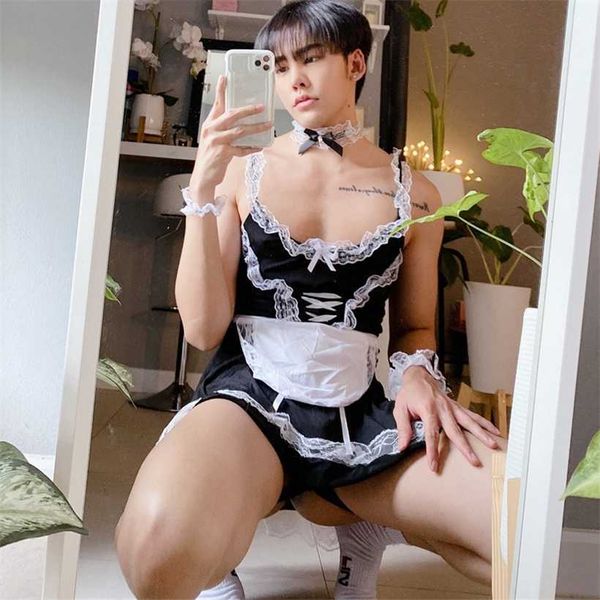 

22% off ribbon factory store men' role-playing shirt dantel bra black suit lingerie influencer cavey cisse, Red;black