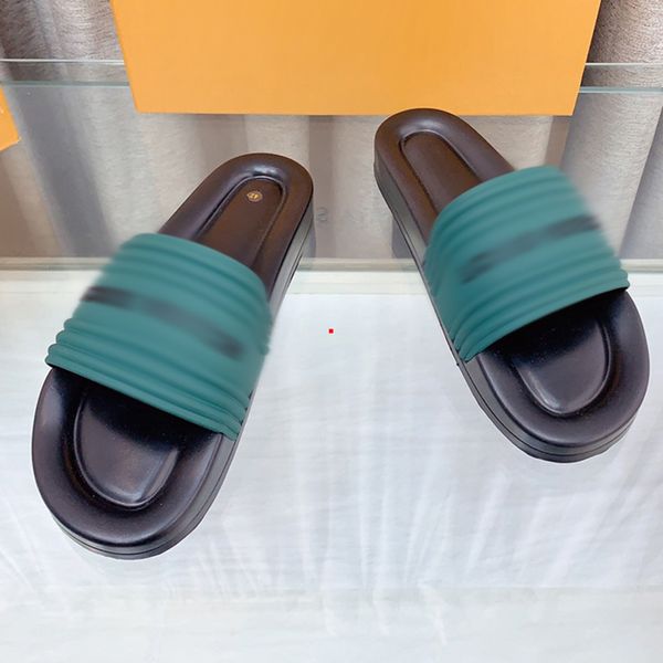 

2023 fashion brand slippers genuine leather flip flop women's sandals summer classic fashion flat anti-skid black brown matte slipper b