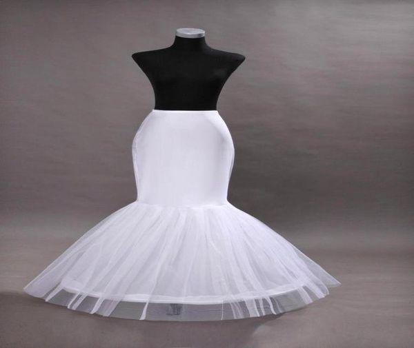 

one hoop flounced mermaid petticoats bridal crinoline for mermaid wedding prom dresses weddding accessories cpa2018819753, White