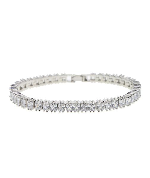 

fashion sqaure cz paved tennis bracelet bangle for men hip hop jewelry iced out mens tennis chain bracelet for men1748818, Golden;silver