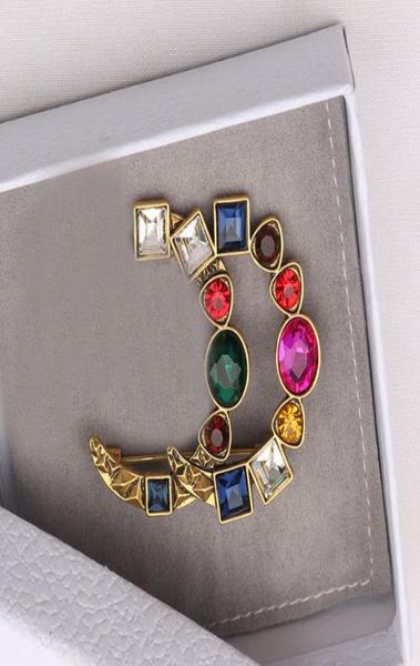 

20style mixed simple g letter pins luxury brand designer brooches famous women rhinestone tassel design brooch suit pin wedding pa2331164, Gray