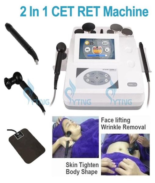 

2 in 1 cet ret rf machine physiotherapy equipment tecar therapy pain relief face lifting cellulite removal body slimming beauty2634898
