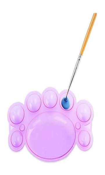 

footprint nail art dappen dish paint color mixing tray palettes manicure tool nail art salon diy4065475