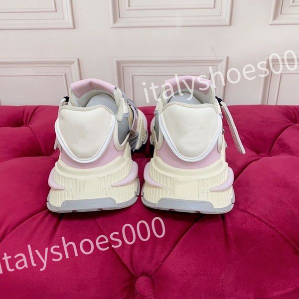 

new designer casual shoes woman shoe leather lace up men fashion platform sneakers white black mens womens