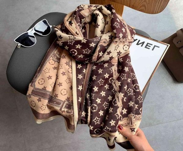 

cashmere scarf women039s warm shawl in autumn winter head scarves for women 18065cm3210373, Blue;gray