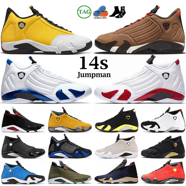 

men basketball shoes 14s jumpman 14 ginger candy cane winterized gym red blue desert sand defining moments hyper royal lipstick mens sports, White;red