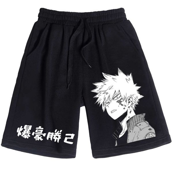 

my hero academia shorts boku no hero academia gym workout shorts gift, White;black