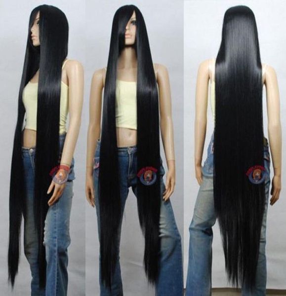 

ltlt 150cm white heat styleable extra long cosplay wigs018464865, Black;brown