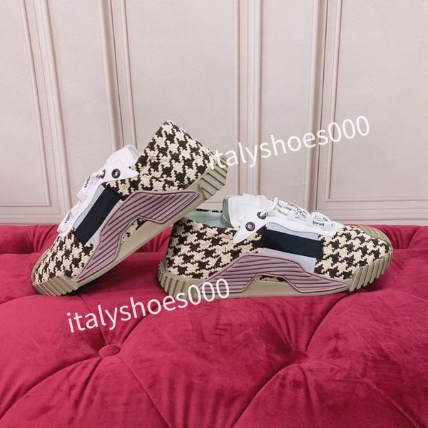 

2023 new luxurys designer womens fashion sneakers lace up popular flat casual men spring autumn walking shoes white, Black