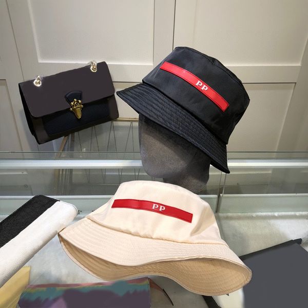 

Designer Men's Bucket Hat Fashion Women's Sun Visor Casual Travel Hats 2 Colors Cap, C1