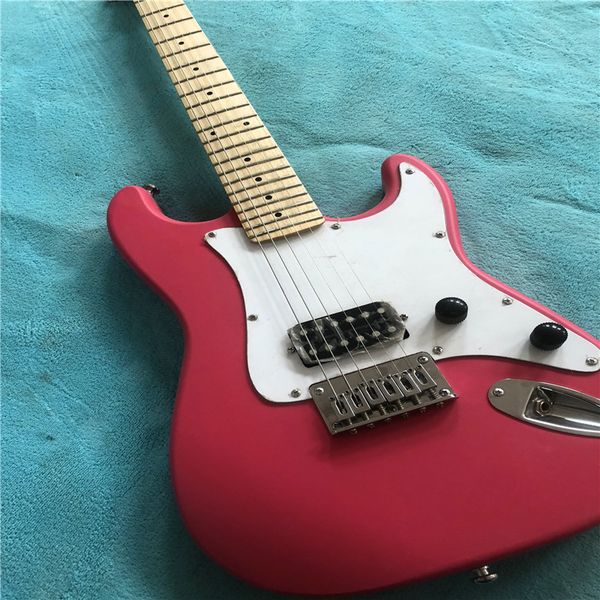 

children's electric guitar pink, suitable for practice ing