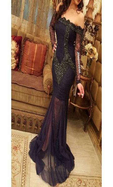 

sadui arabia evening dresses v neck off shoulder long sleeves with luxurious beads dubai party dresses middle east style4609112, Black;red