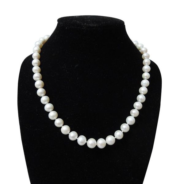 

necklaces necklace made of 100% nature freshwater pearl necklaceperfect round, Silver