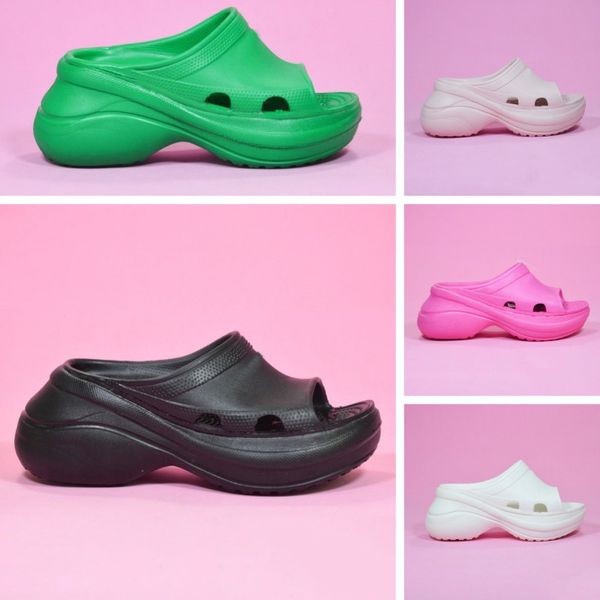 

sliders women designer sandals womens slides height increasing platform walking outdoor slides size 36-40, Black