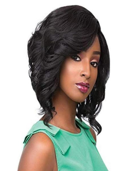 

fashion short curly african ameri brazilian hair kinky curly bob wigs simulation human hair short bob curly wig with side part for6888420, Black