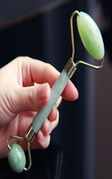 

80pcs green jade roller massager eye face neck facial relaxation slimming tool jade roller massager face body head neck foot stone4879989