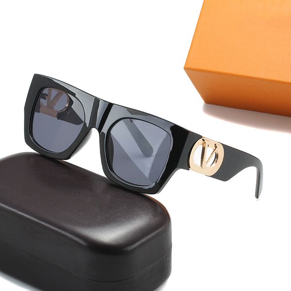 

Mens Sunglasses Polarized Summer Beach Designer Sunglasses For Women Hollow Letter Brand Sun Glasses Black White Color Fashion Sunshade Eyewear