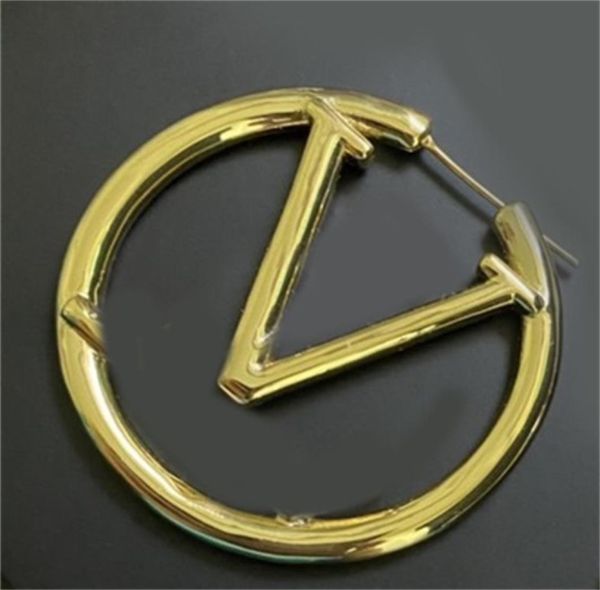 

jewelry designers fashion drop stud earring luxury hoop earrings woman christmas circle golden accessories geometric ear girl casu8982282, Golden;silver