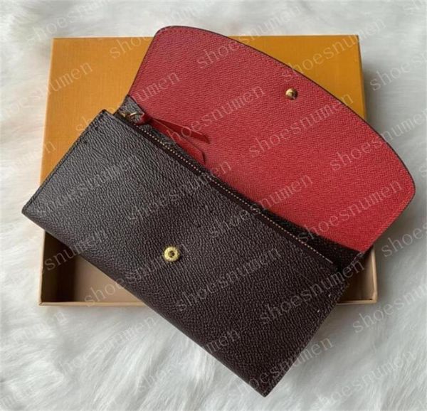 

wallets women coin purse zippy wallet lady chain wallets fold card holder long passport flower purses key pouch e105687268, Red;black