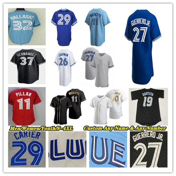 

bo bichette jersey baseball vladimir guerrero jr. matt chapman george springer kevin kiermaier danny jansen cavan biggio yusei kikuchi aleja, Blue;black