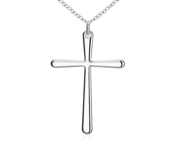

selling jewelry 925 silver cross pendant necklace 10pcslot73036445798818