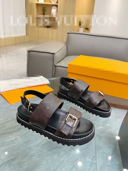 

luxurys designers sandals for men women fashion classic floral brocade slides flats leather rubber heatshoes platform flip flops 0522, Black