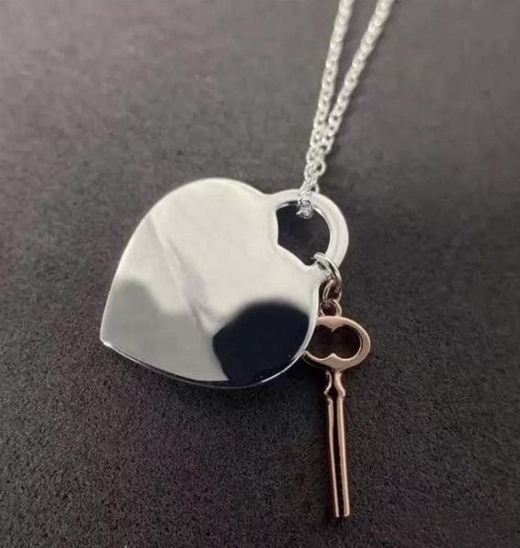 

lady pendant necklace women designer necklace luxurys designers jewelry heart key gold silver love mens gift d217314ff3837698