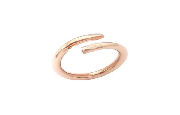 

lovers couple nail rings womens diamond band ring designer jewelry 316 titanium steel mens classic luxury jewelries 18k fashion ac3245780, Silver