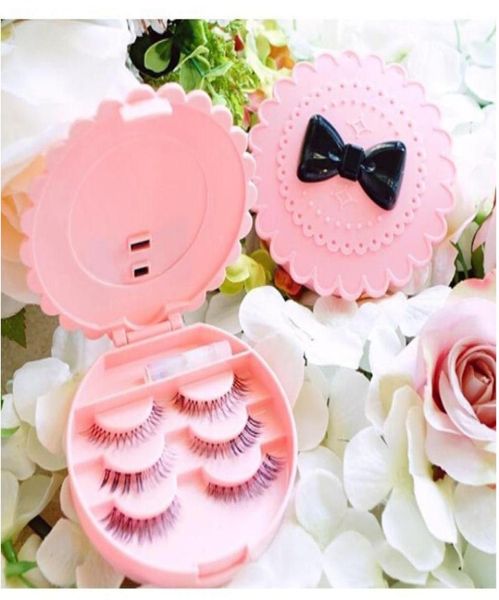 

whole eyebrow tools acrylic bow false make up cosmetic eyelashes storage case makeup plastic box home tools4063495