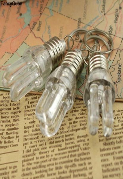 

led flashlight light bulb key ring keychain lamp torch bag key chains crystal keyring car key chain women2673282, Silver