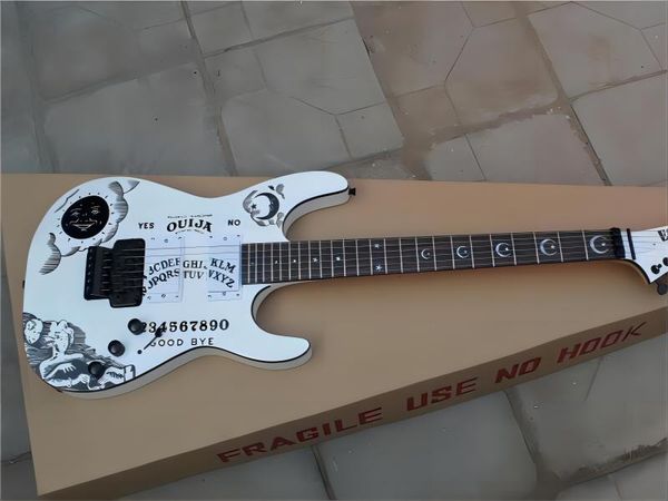 

custom shop kh-2 psychic kirk hammett cynthia electric guitar white cfgh