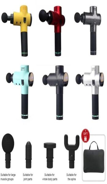 

muscle massager electric therapy body led muscle massage guns 20 files body relaxing relief massage machine 4 heads4055740