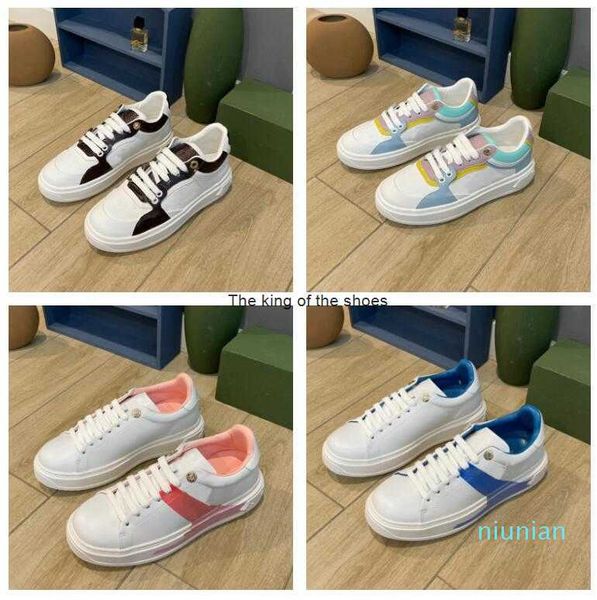 

2022-time out sneaker women's casual shoes designer luxury running shoe lace-up print leather pink blue size 35-41, Black