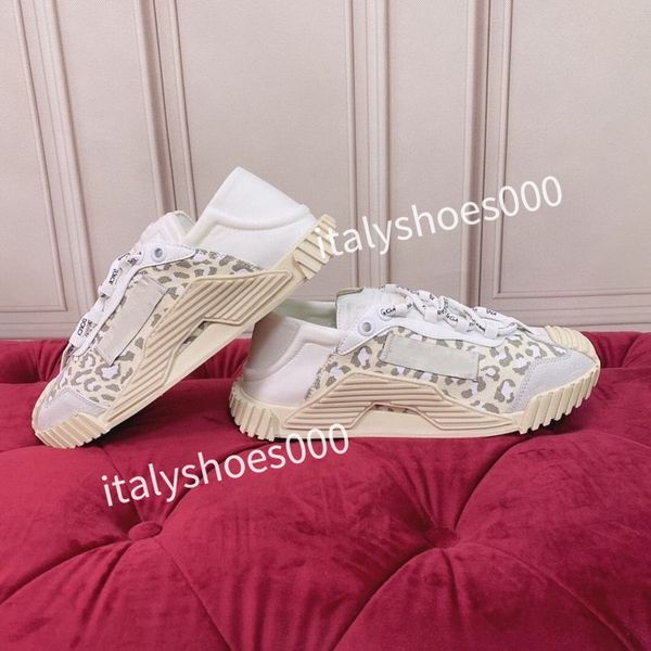 

new luxurys designer women fashion sneakers lace up popular flat casual men spring autumn walking shoes white, Black