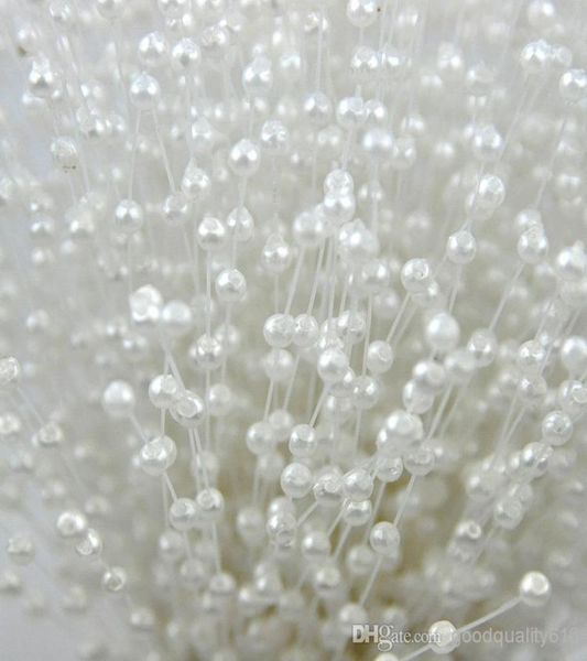 

100 white 4mm round pearl wedding christmas decoration bouquet cake jewelry picks pins8158808