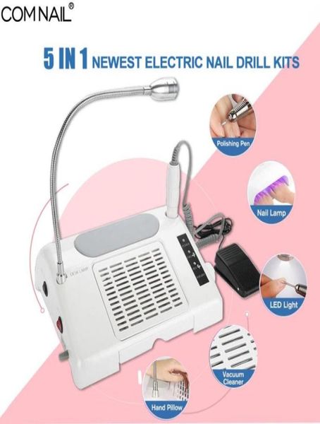 

5 in 1 96w uv led nail lamp dryer vacuum cleaner manicure machine nail drill dust collector strong power art tools5402758