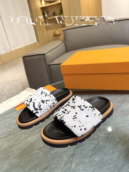 

2023 women sandals high heels rubber slide sandal platform slipper chunky heel height shoes summer 0516, Black