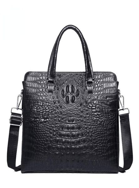 

briefcases real leather alligator pattern briefcase men039s single shoulder bag highquality business lap14 inch comput6367236