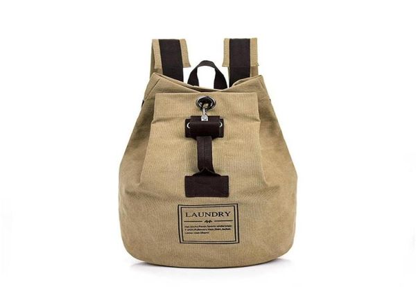 

backpack manjianghong large capacity adjustable shoulder back zip pocket card slot key shackle casual canvas bag4156864