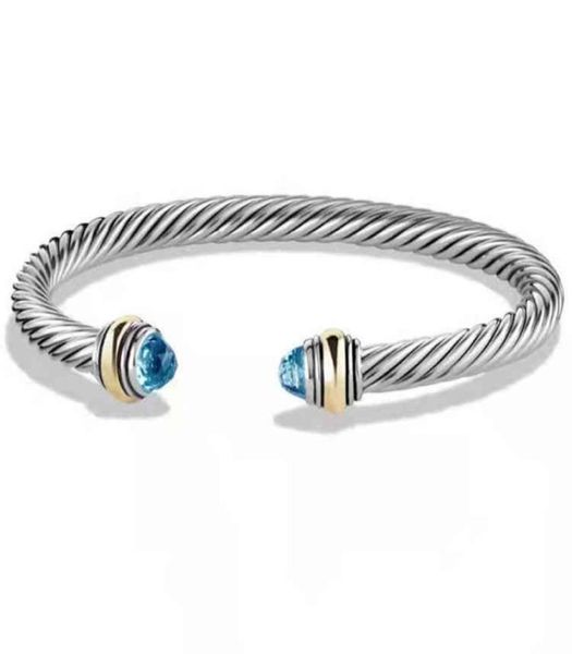 

diy titanium women039s two color 18k gold plated stainls steel wire rope bracelet simple open bracelet7291296, Golden;silver