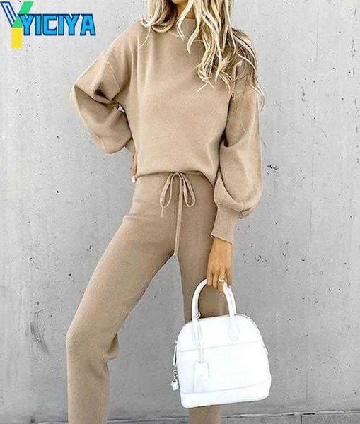 

yiciya women039s two piece pants fashion spring sporty set tracksuit women casual jogging femme solid athleisure outfits pocket trouse, White