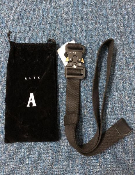 

belts canvas alyx black rollercoaster belt 2022 men women casual iconic press buckle leather trim elts3531344, Black;brown