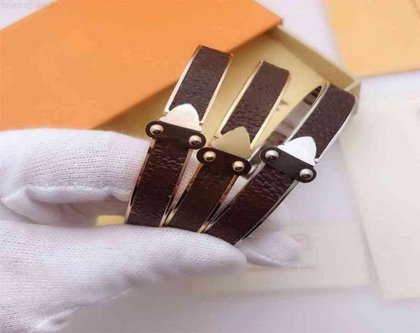 

bracelet men and women bangle leather stainless steel buckle leathers bracelets engagement party jewelry gift4252440, Black