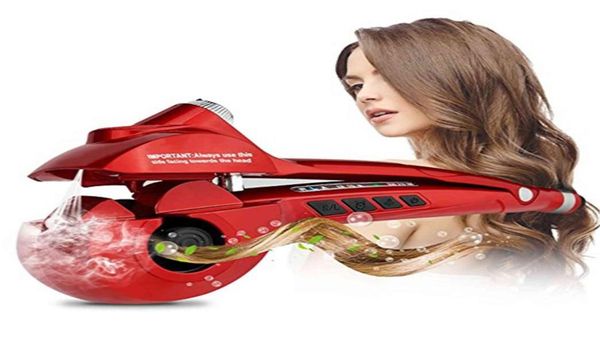 

automatic curling iron hair waver steam auto curler rotating crimping tongs lcd display curl tools2295332